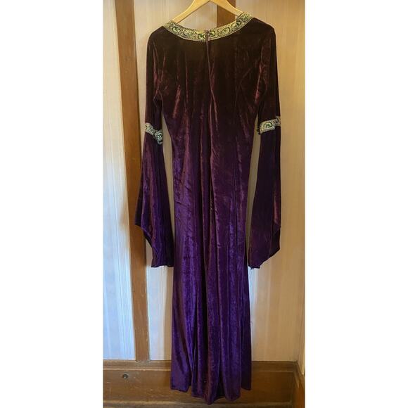 Madigal Wizard Sleeve Renaissance Mid Evil Long Dress Women’s 6, S-M - Picture 4 of 11